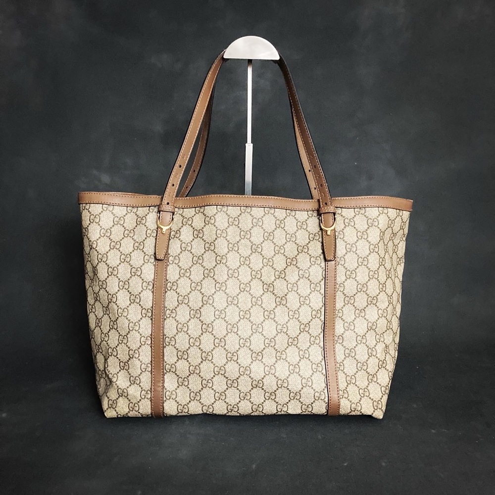Gucci GG Monogram Tote w/ Interlocking Clasp